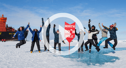 Флешмоб Happy на Северном Полюсе от участников нашей экспедиции!